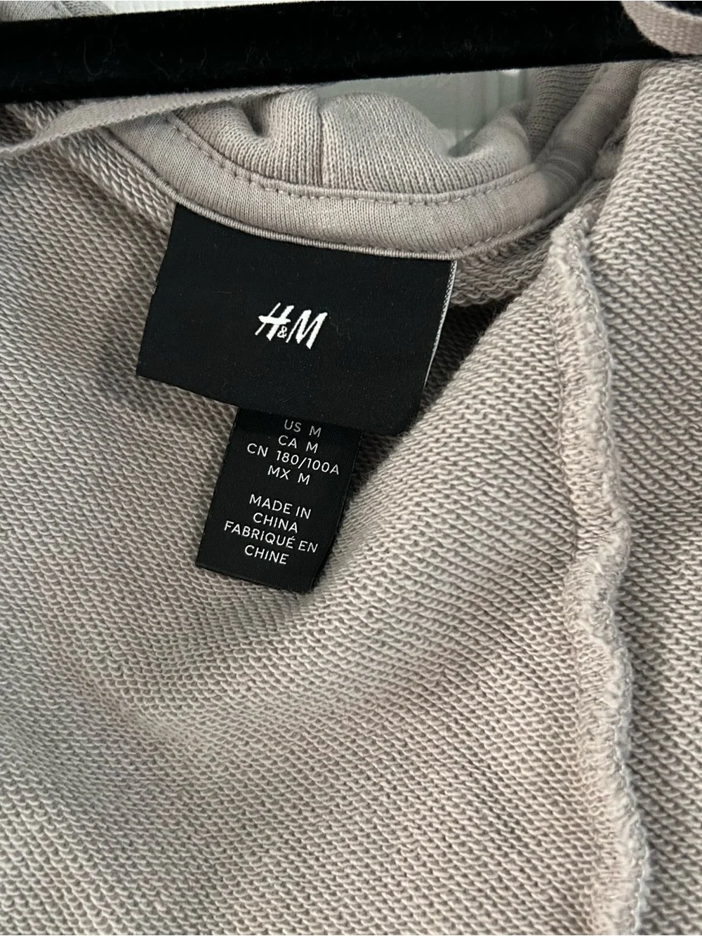 H&M Men’s Hooded Open-Front Long Hooded Cardigan - Gray